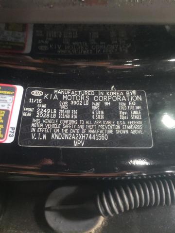 Photo 10 from auction – 2017 KIA SOUL with VIN KNDJN2A2XH7441560