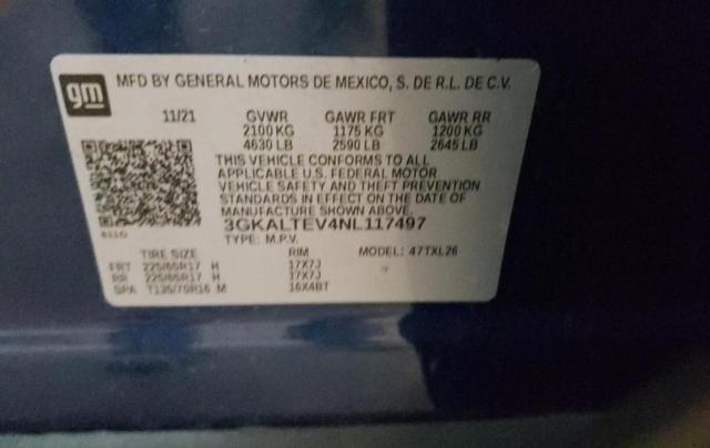 Photo 10 from auction – 2022 GMC TERRAIN SL with VIN 3GKALTEV4NL117497