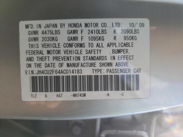 Photo 10 from auction – 2010 ACURA TSX with VIN JH4CU2F64AC014183