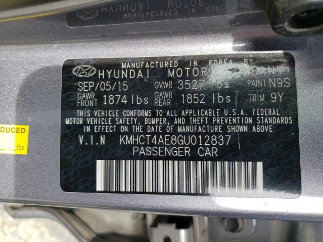 Photo 10 from auction – 2016 HYUNDAI ACCENT SE with VIN KMHCT4AE8GU012837