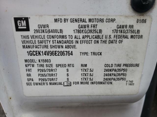 Photo 10 from auction – 2006 CHEVROLET SILVERADO with VIN 1GCEK14V96E206764