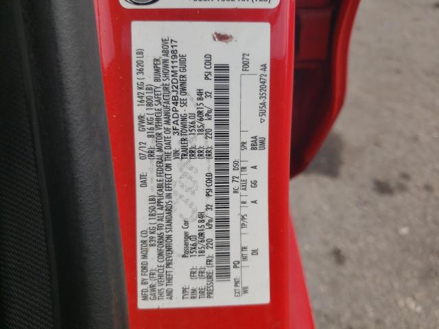 Photo 10 from auction – 2013 FORD FIESTA SE with VIN 3FADP4BJ2DM119817