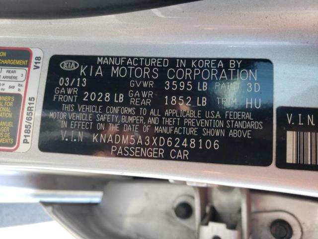 Photo 10 from auction – 2013 KIA RIO LX with VIN KNADM5A3XD6248106