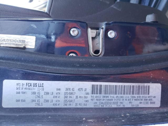 Photo 10 from auction – 2017 JEEP COMPASS LA with VIN 1C4NJDEB2HD139359