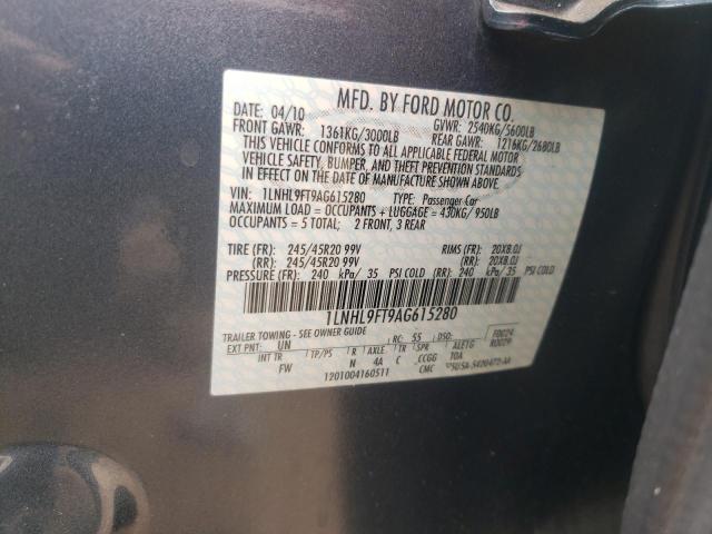 Photo 10 from auction – 2010 LINCOLN MKS with VIN 1LNHL9FT9AG615280