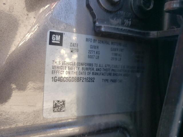 Photo 10 from auction – 2011 BUICK LACROSSE C with VIN 1G4GC5GD8BF216282