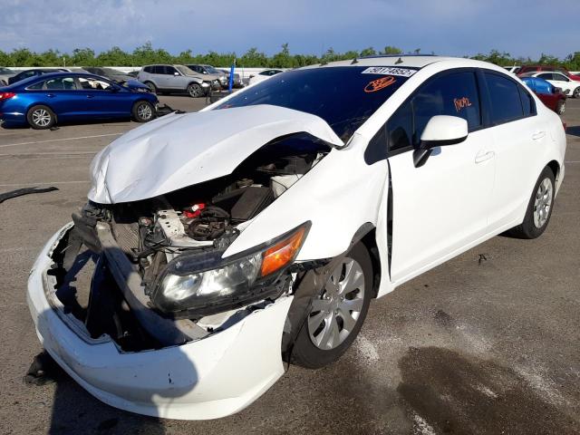 Photo 2 from auction – 2012 HONDA CIVIC LX with VIN 19XFB2F51CE375779