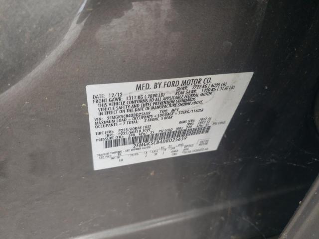 Photo 10 from auction – 2013 FORD FLEX SEL with VIN 2FMGK5C84DBD25659