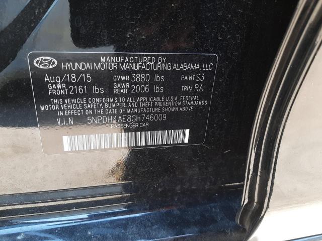 Photo 10 from auction – 2016 HYUNDAI ELANTRA SE with VIN 5NPDH4AE8GH746009