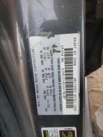 Photo 10 from auction – 2010 MAZDA 3 I with VIN JM1BL1SF0A1310619