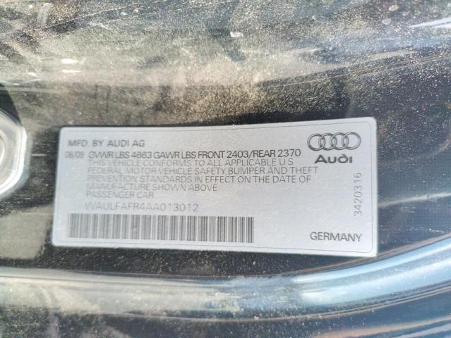 Photo 10 from auction – 2010 AUDI A5 PREMIUM with VIN WAULFAFR4AA013012