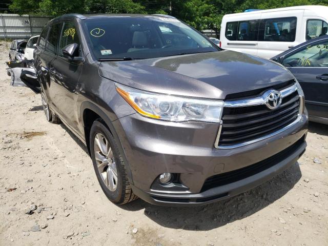 TOYOTA HIGHLANDER 2014 with VIN 5TDJKRFH6ES048896 - Photo from auction