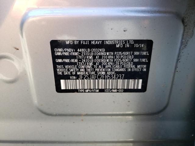Photo 10 from auction – 2015 SUBARU FORESTER 2 with VIN JF2SJAFC2FH534237