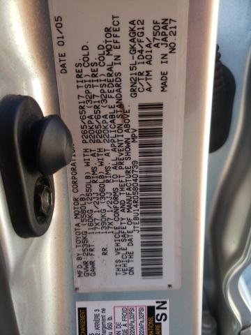 Photo 10 from auction – 2005 TOYOTA 4RUNNER SR with VIN JTEBU14R058040739