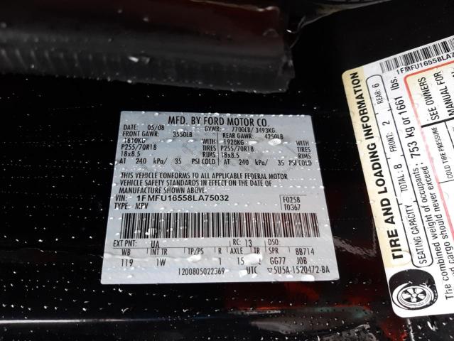 Photo 10 from auction – 2008 FORD EXPEDITION with VIN 1FMFU16558LA75032