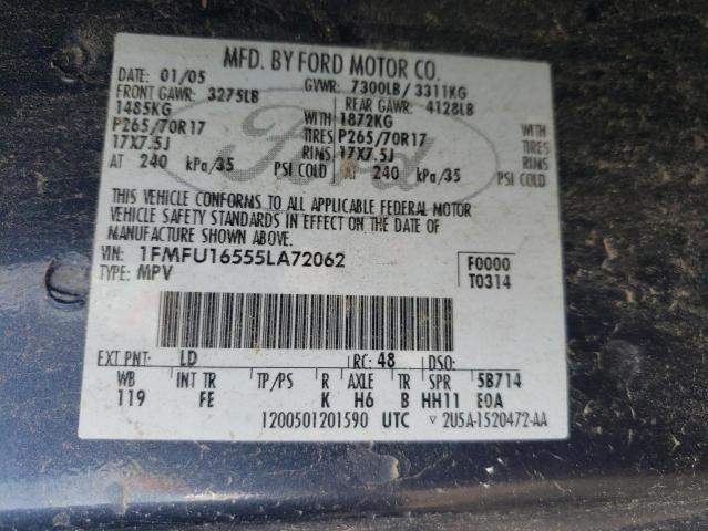 Zdjęcie 10 z aukcji – 2005 FORD EXPEDITION z VIN 1FMFU16555LA72062