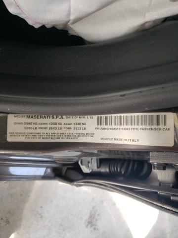 Photo 10 from auction – 2015 MASERATI GHIBLI with VIN ZAM57XSA5F1151043