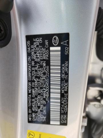 Photo 10 from auction – 2005 LEXUS ES 330 with VIN JTHBA30G455122566