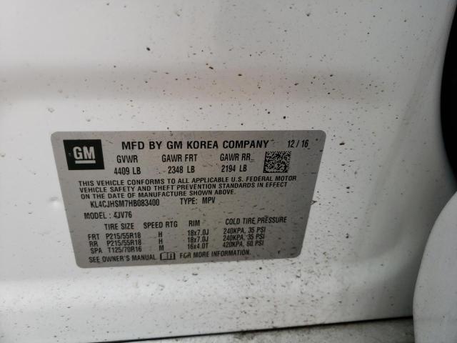 Photo 10 from auction – 2017 BUICK ENCORE PRE with VIN KL4CJHSM7HB083400