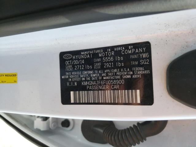 Photo 10 from auction – 2015 HYUNDAI GENESIS 5. with VIN KMHGN4JF6FU058900