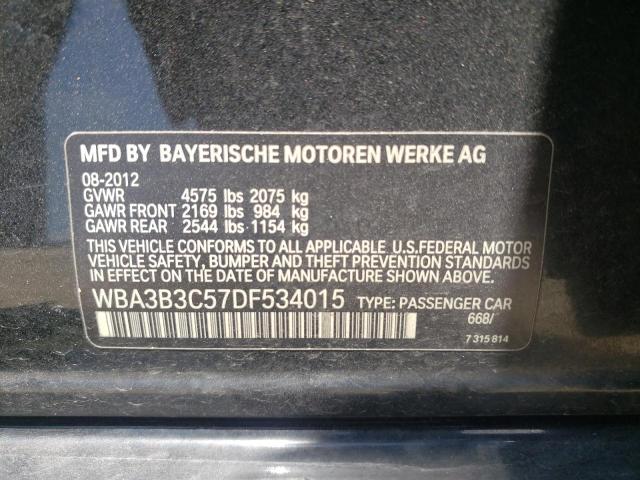 Photo 10 from auction – 2013 BMW 328 XI with VIN WBA3B3C57DF534015