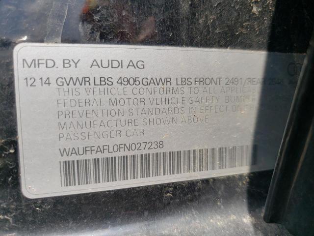 Foto 10 de la subasta – 2015 AUDI A4 PREMIUM con VIN WAUFFAFL0FN027238