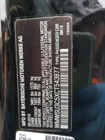 Photo 10 from auction – 2012 MINI COOPER with VIN WMWSU3C5XCT543877