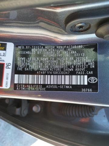 Photo 10 from auction – 2013 TOYOTA CAMRY L with VIN 4T4BF1FK1DR330347
