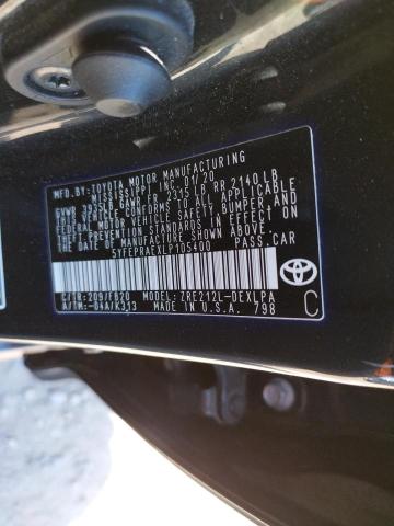 Photo 10 from auction – 2020 TOYOTA COROLLA LE with VIN 5YFEPRAEXLP105400