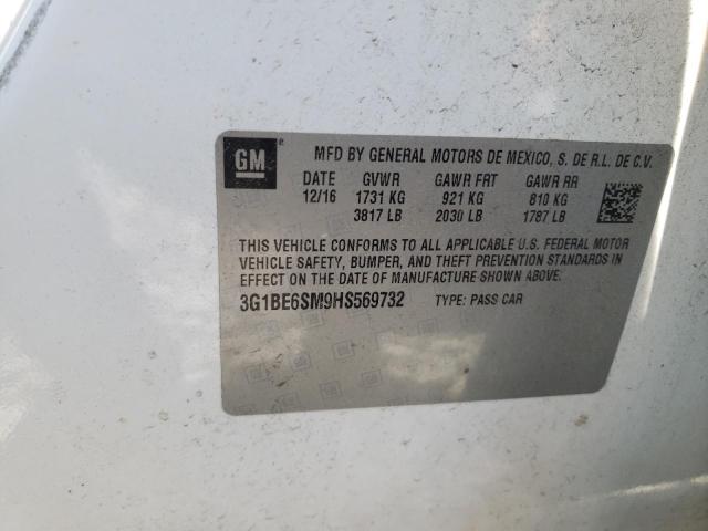 Photo 10 from auction – 2017 CHEVROLET CRUZE LT with VIN 3G1BE6SM9HS569732