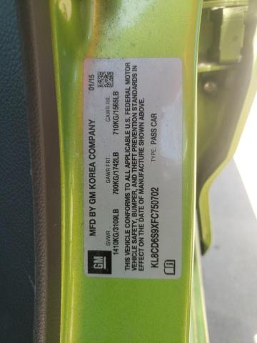 Photo 10 from auction – 2015 CHEVROLET SPARK 1LT with VIN KL8CD6S9XFC750702