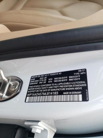 Photo 10 from auction – 2021 PORSCHE MACAN with VIN WP1AA2A57MLB14183
