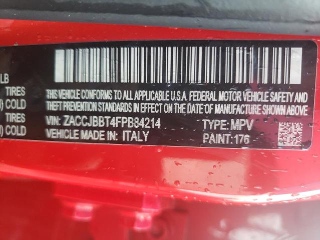 Photo 10 from auction – 2015 JEEP RENEGADE L with VIN ZACCJBBT4FPB84214