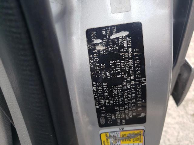 Photo 10 from auction – 2011 KIA SEDONA LX with VIN KNDMG4C71B6378776