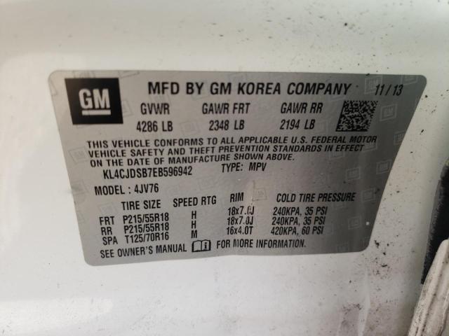 Photo 10 from auction – 2014 BUICK ENCORE PRE with VIN KL4CJDSB7EB596942