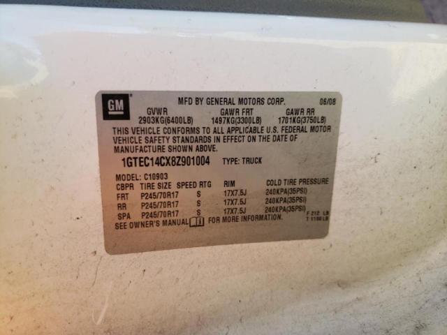 Photo 10 from auction – 2008 CHEVROLET SILVERADO with VIN 1GTEC14CX8Z901004