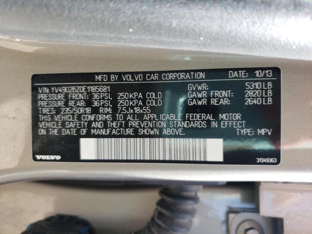 Photo 10 from auction – 2014 VOLVO XC70 T6 with VIN YV4902BZ0E1185681