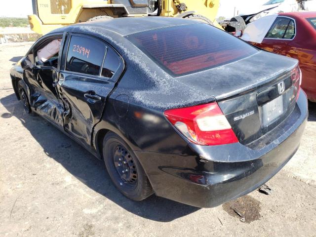 Photo 3 from auction – 2012 HONDA CIVIC LX with VIN 2HGFB2F57CH589147