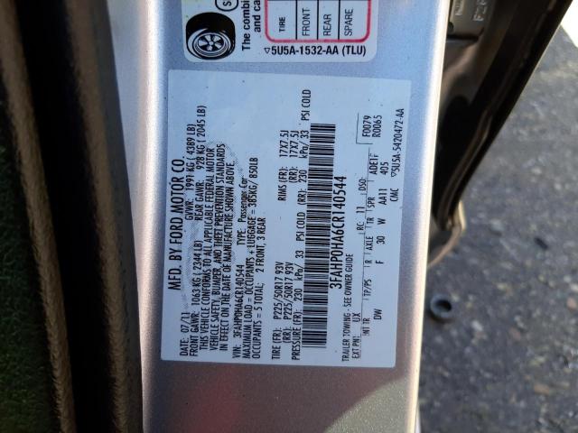 Photo 10 from auction – 2012 FORD FUSION SE with VIN 3FAHP0HA6CR140544