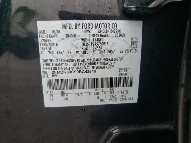Photo 10 from auction – 2009 FORD EDGE LIMIT with VIN 2FMDK39C99BA43916