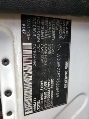 Photo 10 from auction – 2009 DODGE SPRINTER 2 with VIN WD0PE745795368469
