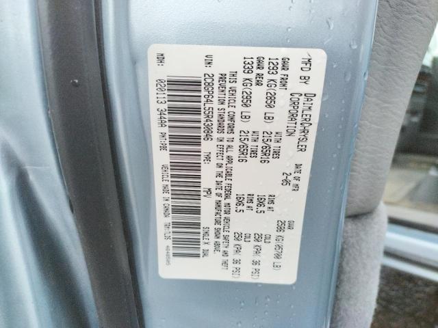 Photo 10 from auction – 2005 CHRYSLER TOWN & COU with VIN 2C8GP64L55R430846