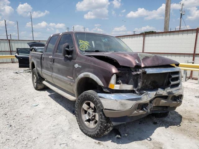 FORD F250 SUPER 2004 with VIN 1FTNW21P04EC97209 - Photo from auction