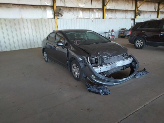 HONDA CIVIC LX 2013 with VIN 2HGFB2F50DH504733 - Photo from auction