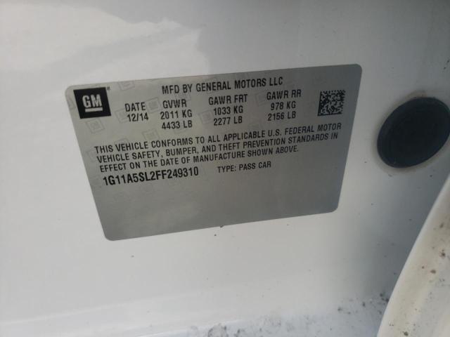 Photo 10 from auction – 2015 CHEVROLET MALIBU LS with VIN 1G11A5SL2FF249310