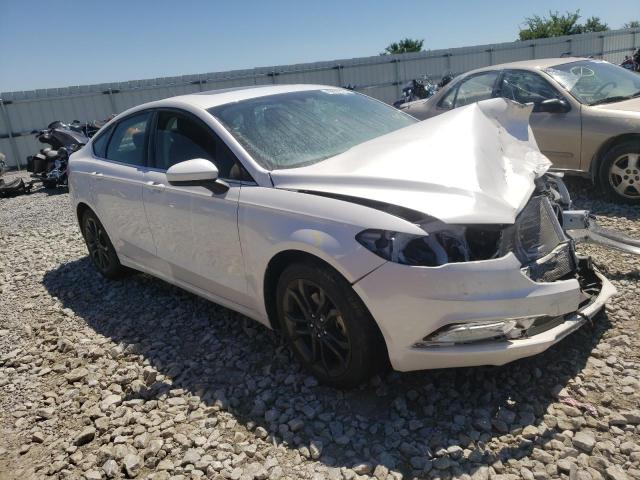 FORD FUSION SE 2018 with VIN 3FA6P0HD4JR244707 - Photo from auction