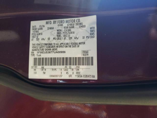 Photo 10 from auction – 2007 FORD EXPLORER S with VIN 1FMEU53877UA00956