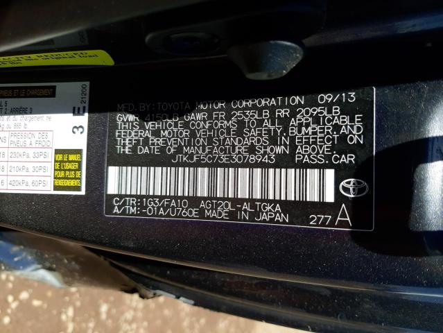 Photo 10 from auction – 2014 TOYOTA SCION XD with VIN JTKJF5C73E3078943