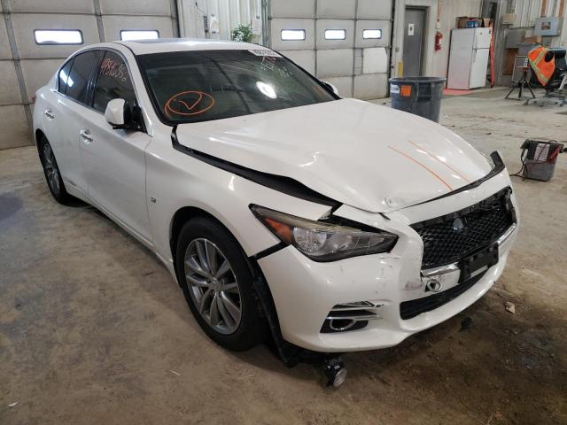 INFINITI Q50 BASE 2014 with VIN JN1BV7AR2EM686531 - Photo from auction