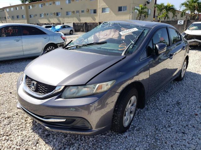 Photo 2 from auction – 2014 HONDA CIVIC LX with VIN 19XFB2F51EE076456